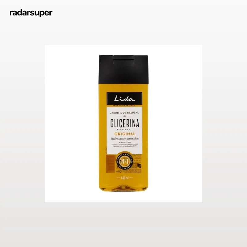 Jabón líquido natural 100% de glicerina Original Lida 600 ml.