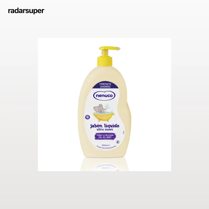 Jabón líquido ultra suave con aloe vera para cuerpo y cabello Nenuco 1100 ml.