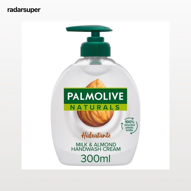 Jabón de manos con dosificador Palmolive 300ml leche y almendras
