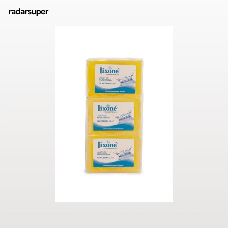 Jabón en pastilla Lixoné 125g pack-3 con glicerina para piel sensible