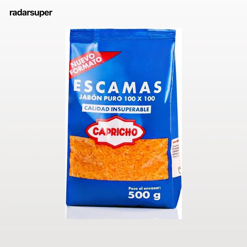 Jabon puro capricho 500g en escamas