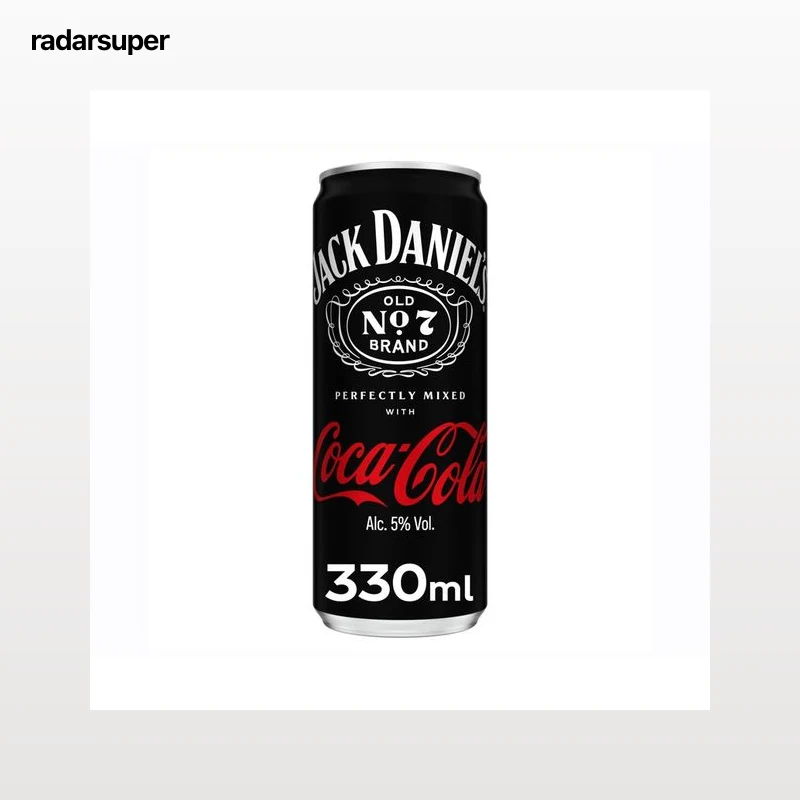 JACK DANIEL´S Combinado de Tennessee whiskey con Coca Cola lata de 330 ml.
