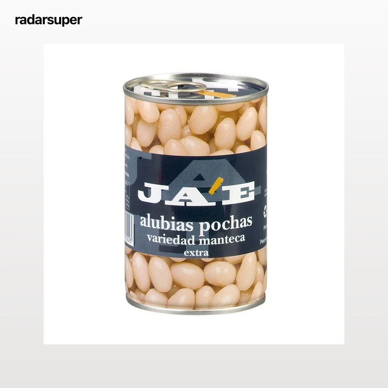 JAE Alubias blancas cocida pocha lata de 250 g.