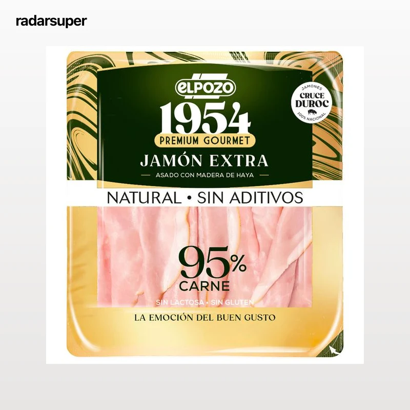Jamón asado extra natural sin lactosa sin aditivos lonchas 130g