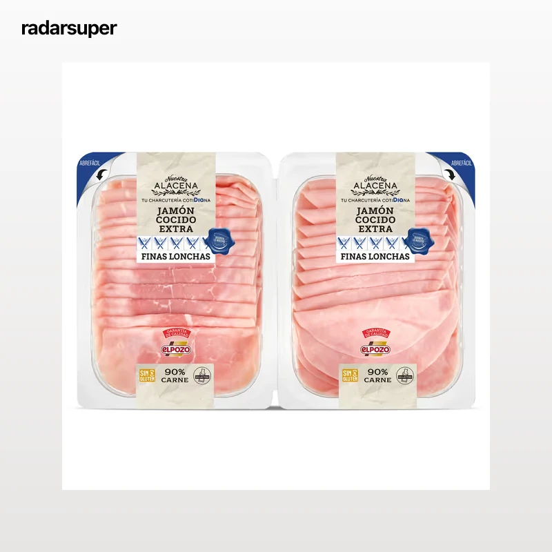 Jamón cocido 90% Dia Nuestra Alacena 2 x 225 g