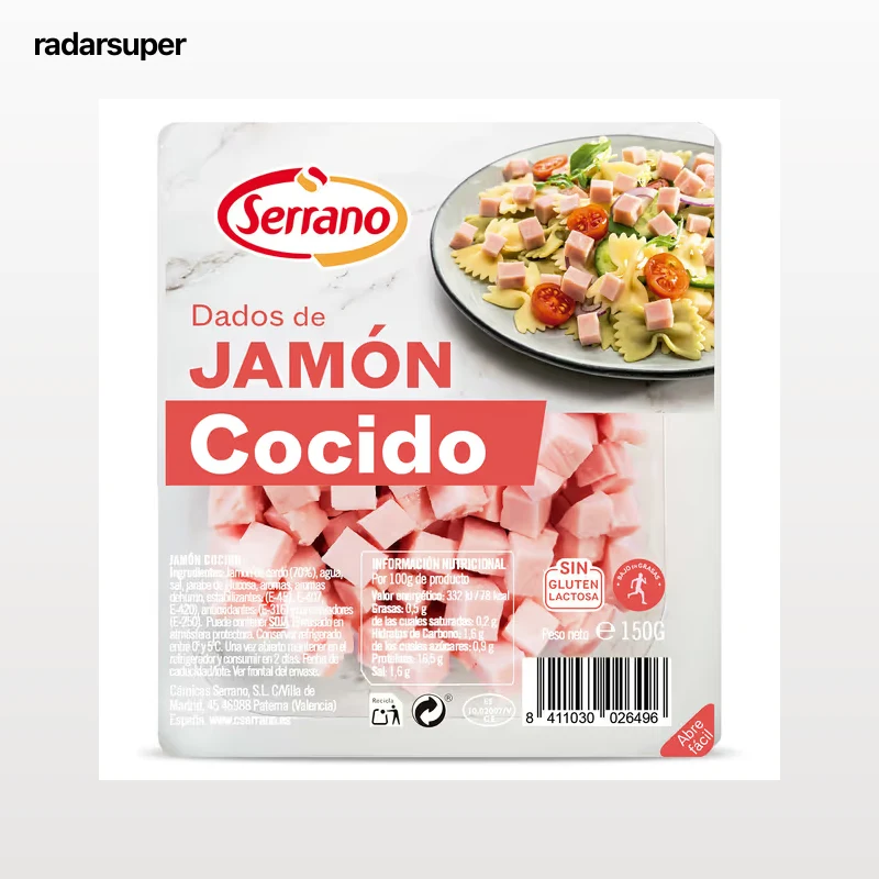 Jamón cocido en dados Serrano 150 g