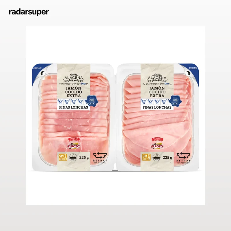 Jamón cocido extra Dia Nuestra Alacena 2 x 225 g