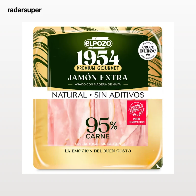 Jamón cocido extra 95% Elpozo 1954 130 g