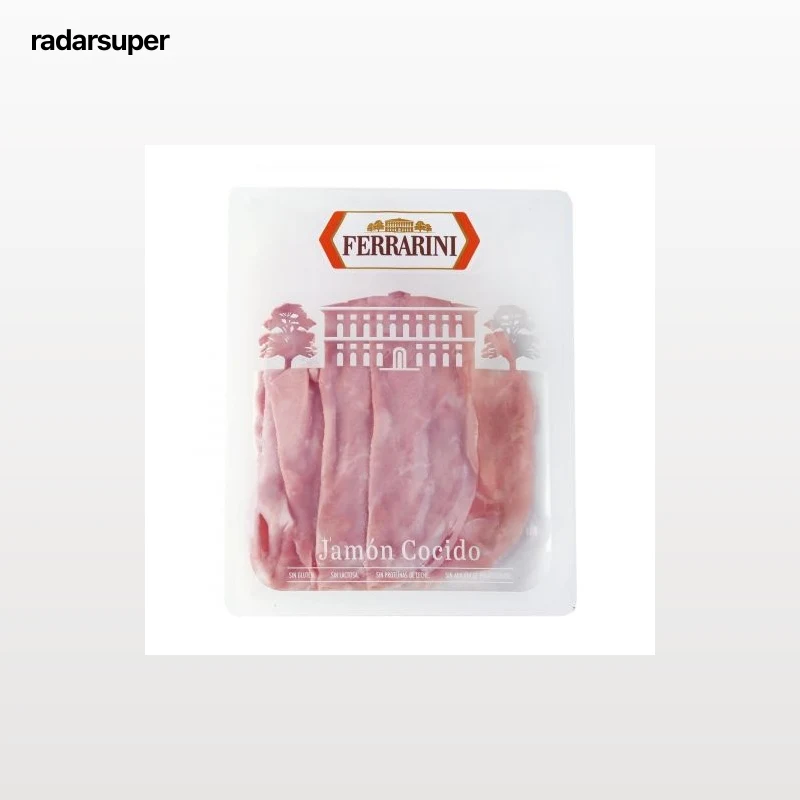 Jamón cocido extra en lonchas Ferrarini sin gluten y sin lactosa 100 g