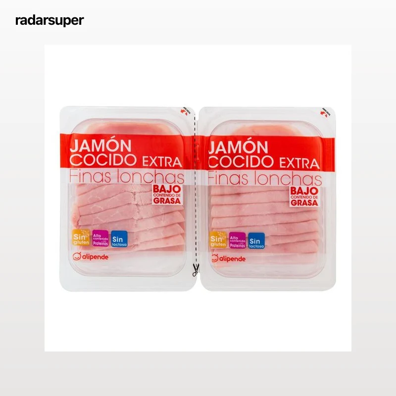 Jamón cocido en lonchas Alipende pack 2x200gr