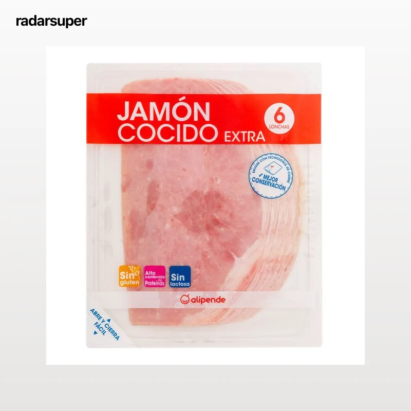Jamón cocido en lonchas calidad extra Alipende 180g