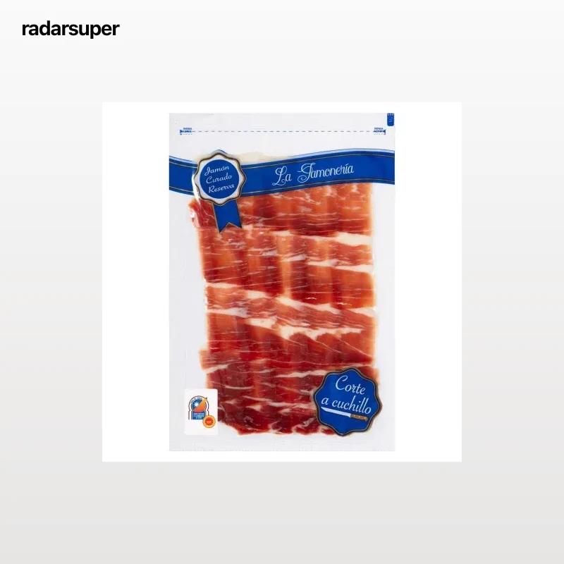 Jamón curado de Teruel en lonchas cortado a cuchillo De Nuestra Tierra 80 g