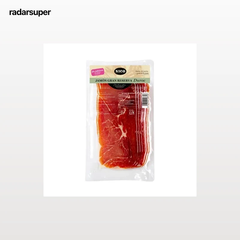 Jamón curado gran reserva en lonchas Nico 90 g