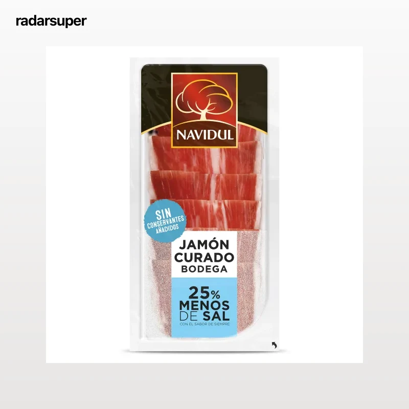 Jamón curado reducido en sal Navidul 45 g