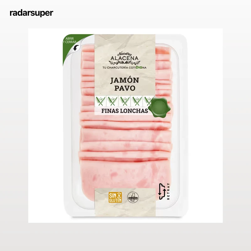 Jamón de pavo finas lonchas Dia Nuestra Alacena 180 g