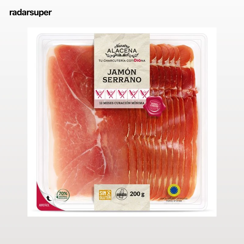 Jamón Serrano Dia Nuestra Alacena 200 g