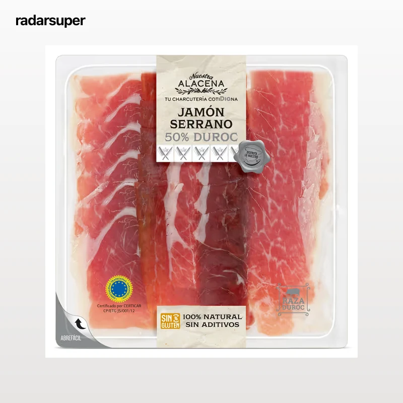 Jamón serrano 50% Duroc Dia Nuestra Alacena 90 g