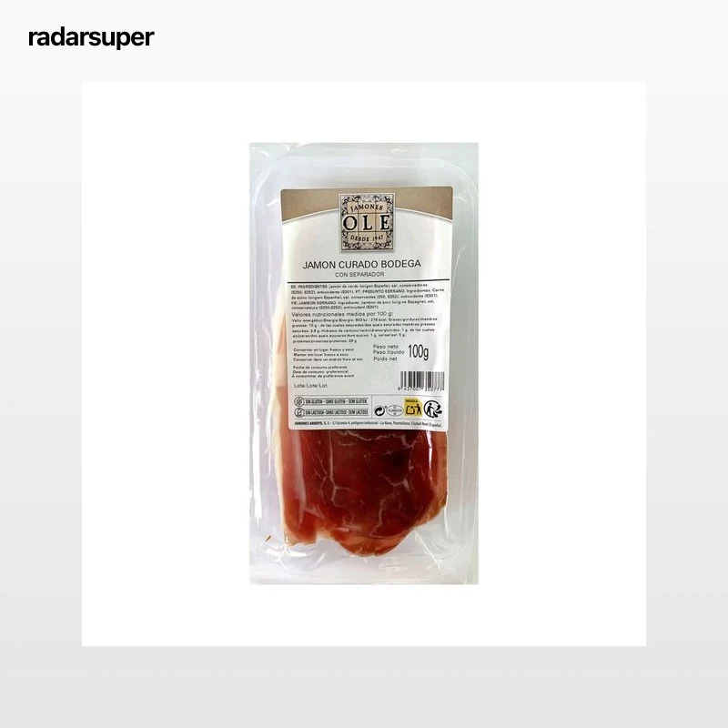 JAMONES ARROYO Jamón curado bodega 100 g.