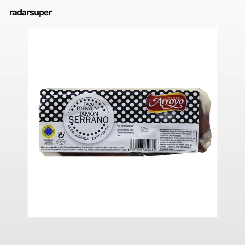JAMONES ARROYO Taco de jamon curado 300 g.