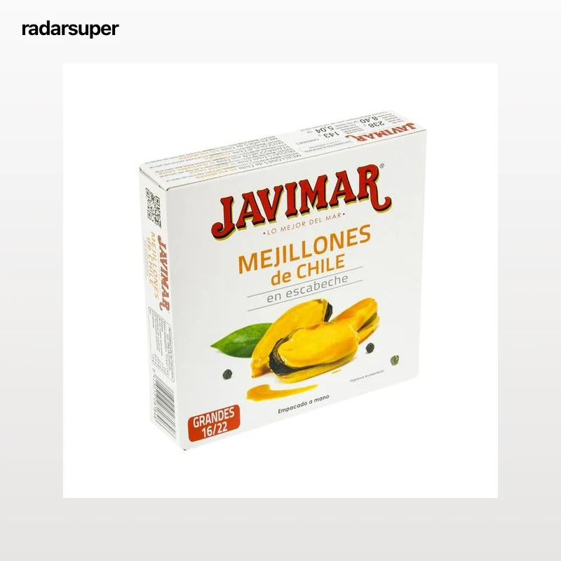 JAVIMAR Mejillones escabeche lata de 156 g.
