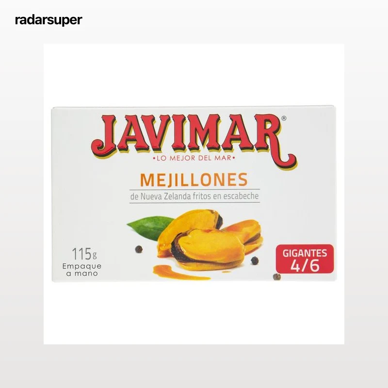 JAVIMAR Mejillones escabeche lata de 68 g.