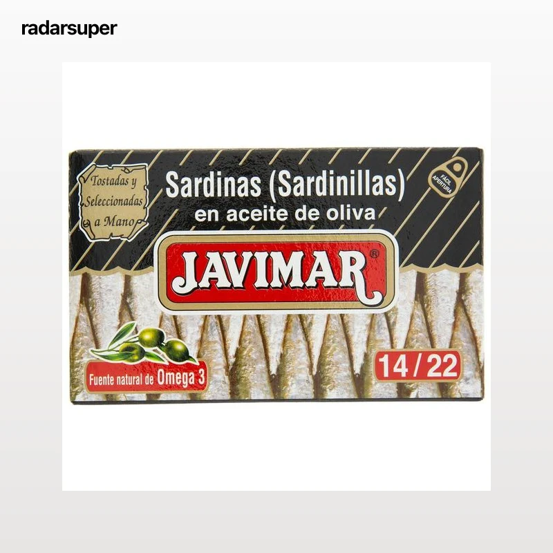JAVIMAR Sardinillas en aceite de oliva lata de 88 g.