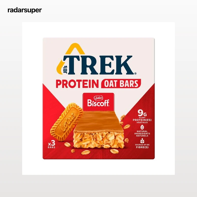 JB´S TREK Barritas de avena y galletas biscoff con alto contenido en proteína 3 uds.