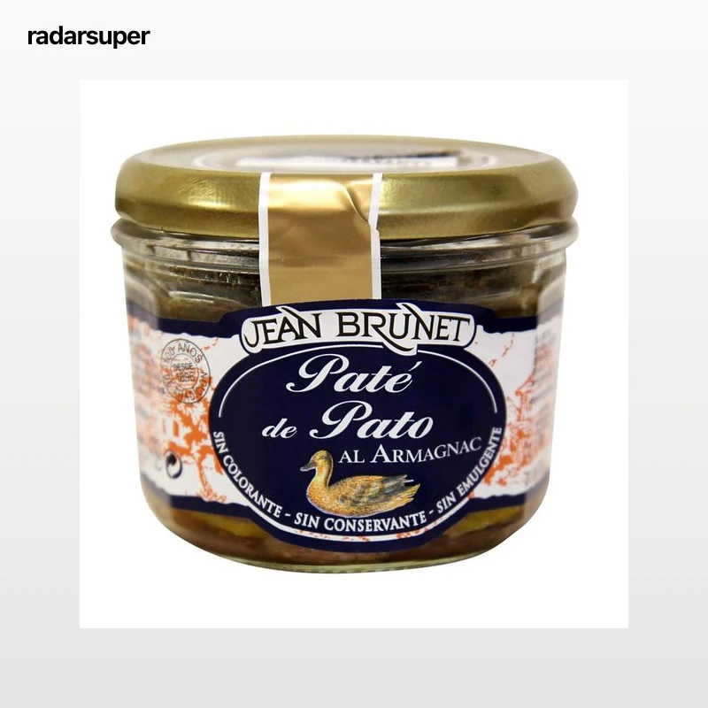 JEAN BRUNET Paté de pato frasco de 180 g.