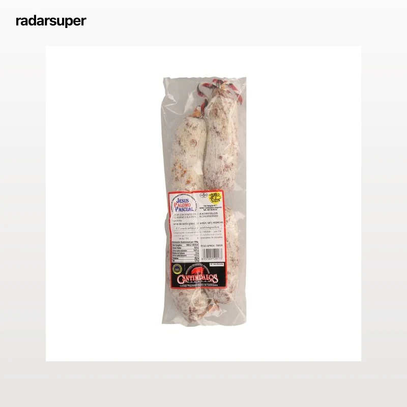 JESUS PALOMO PASCUAL Chorizo de calidad extra achorizado, sin gluten y con IGP chorizo de cantimpalos JESUS PALOMO PASCUAL.