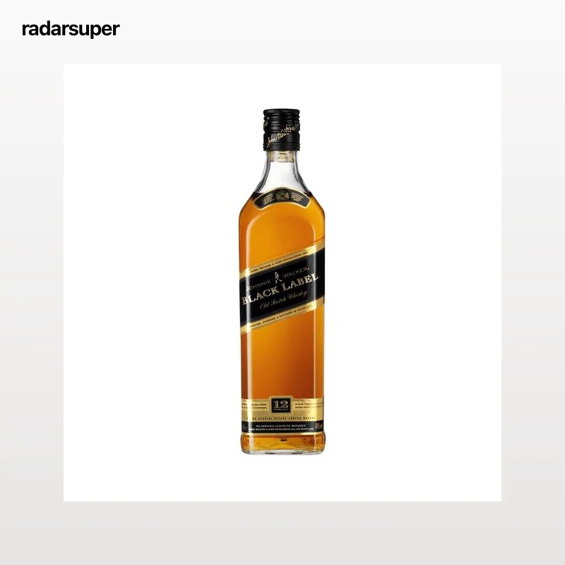 JOHNNIE WALKER Black label  Whisky blended escocés 12 años 1 l.