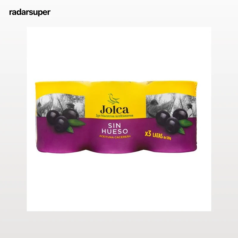 JOLCA Aceituna negras, variedad Cacereña 3 ud x40 g.