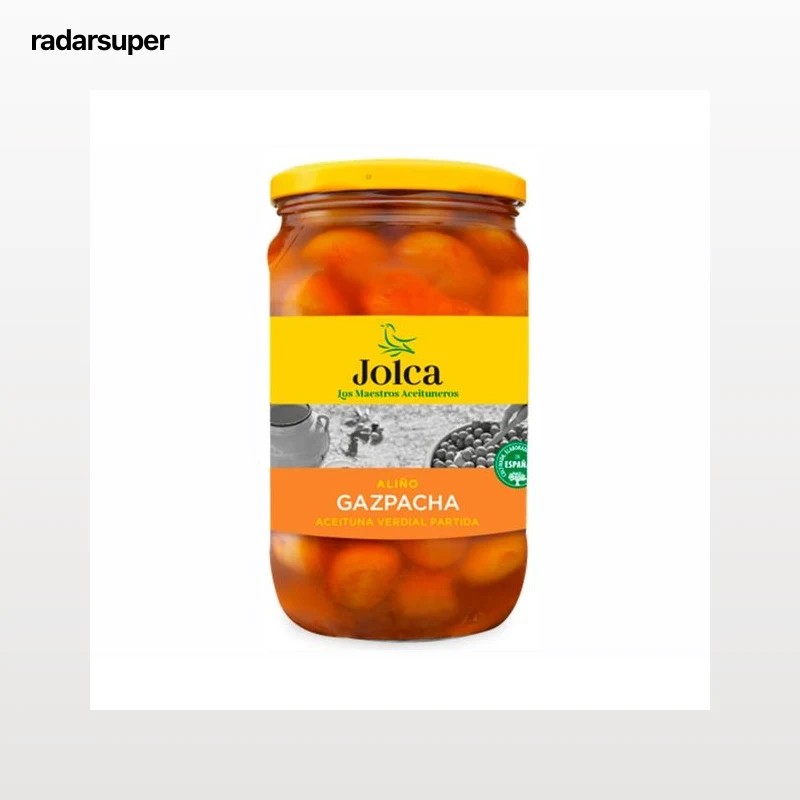 JOLCA Aceituna verde Verdial partida, gazpacha 835 g.
