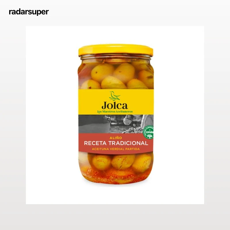 JOLCA Aceitunas verdes aliñadas, Verdiales 500 g