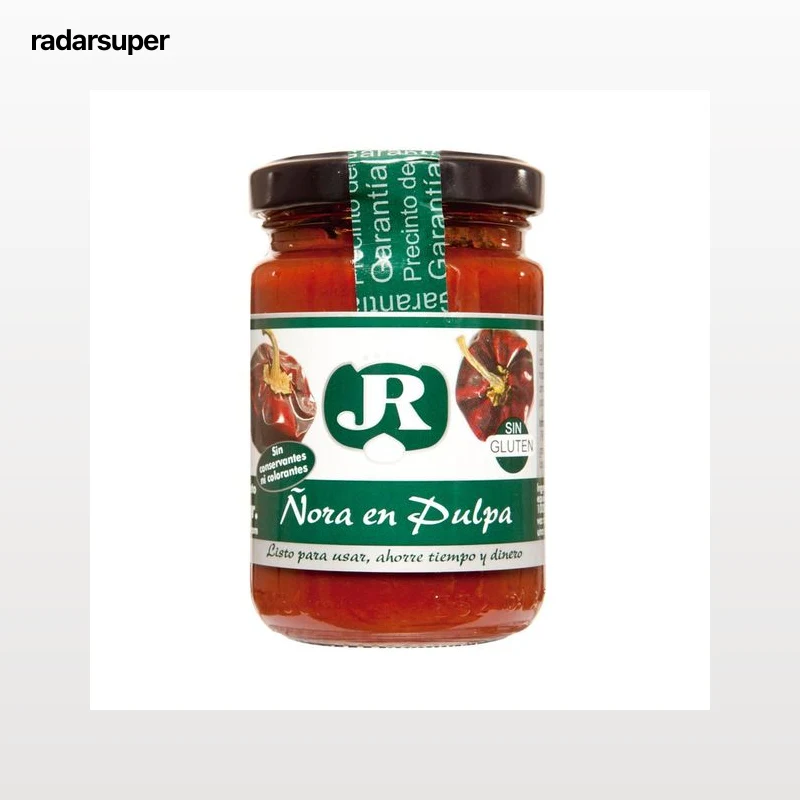 JR Ñoras en pulpa JR frasco de 135 gramos.
