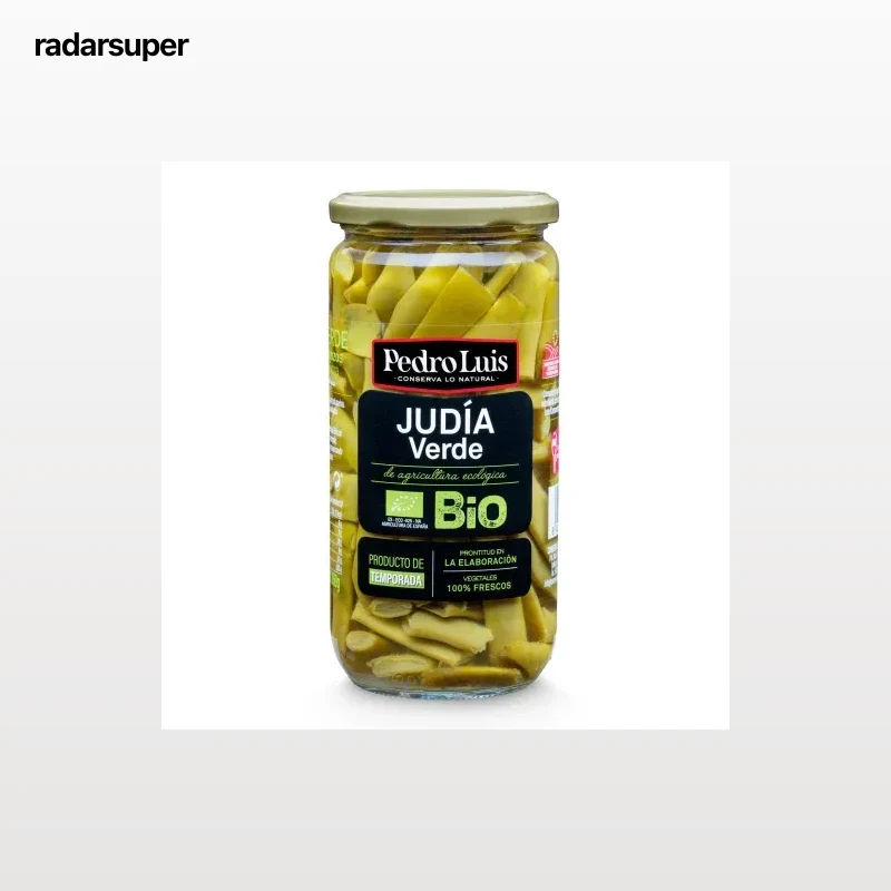 Judias verdes al natural extra ecológicas Pedro Luis 360 g.