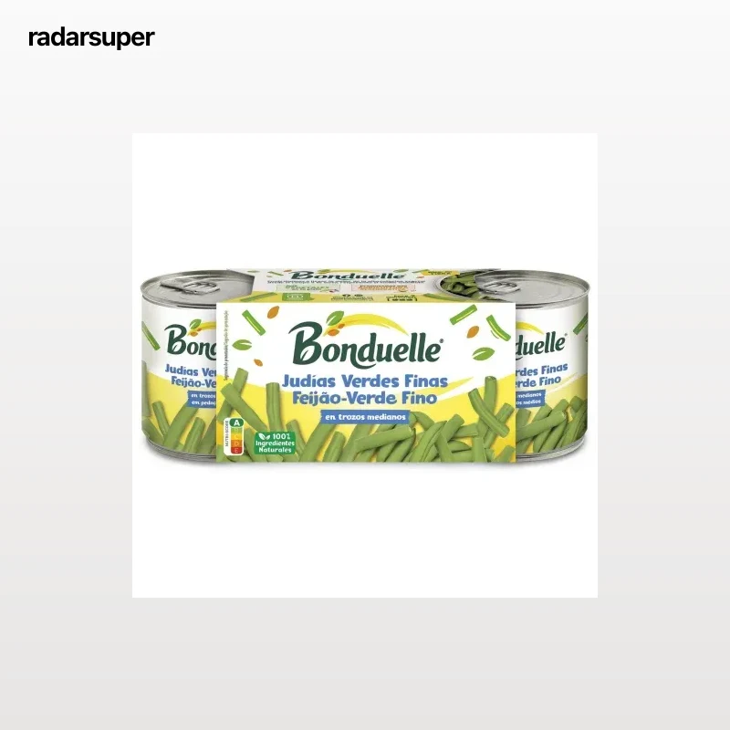 Judías verdes Bonduelle pack de 3 latas de 110 g.