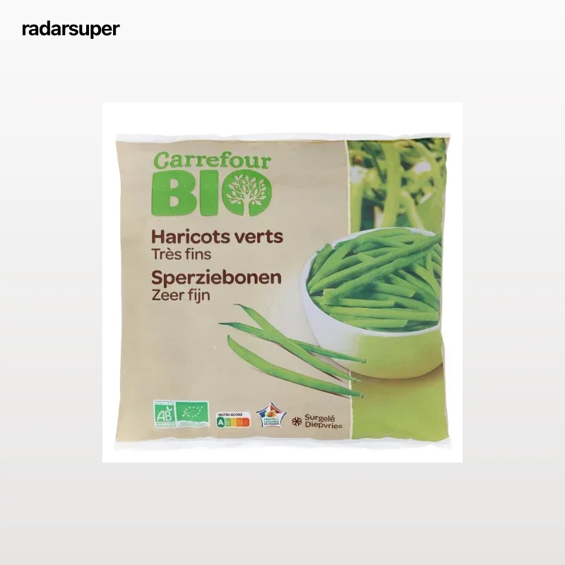 Judías verdes ecológicas Carrefour Bio 600 g.