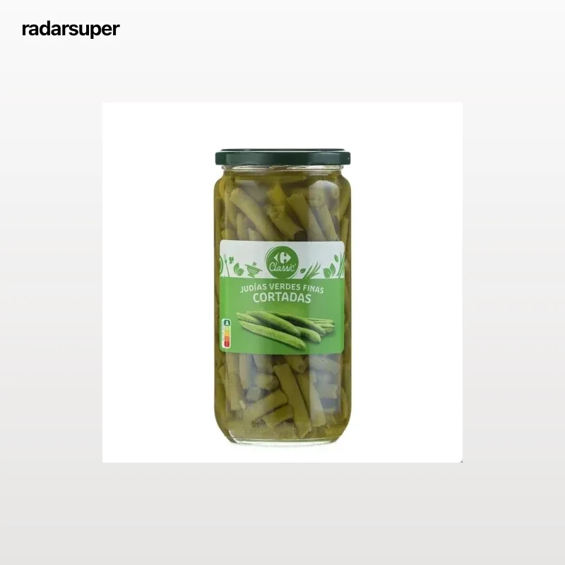 Judías verdes finas cortadas Classic Carrefour 360 g.