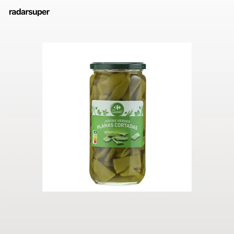 Judías verdes planas cortadas Classic Carrefour 360 g.