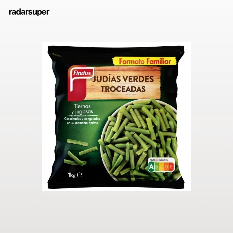 Judías verdes troceadas Findus 1 kg.