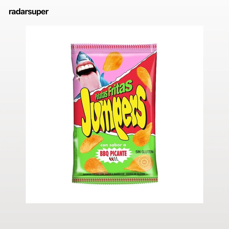 JUMPERS Patatas onduladas con sabor a BBQ picante 110 g