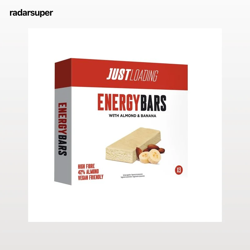 JUST LOADING Barritas energéticas con almendra y plátano JUST LOADING 3 uds. x 25 g.
