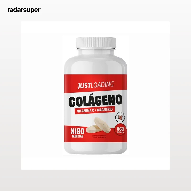JUST LOADING Complemento alimenticio con colágeno, vitamina C y magnesio 180 uds. 138 gr.