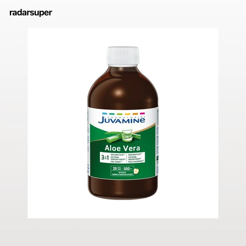 JUVAMINE Aloe vera con sabor a manzana 500 ml.