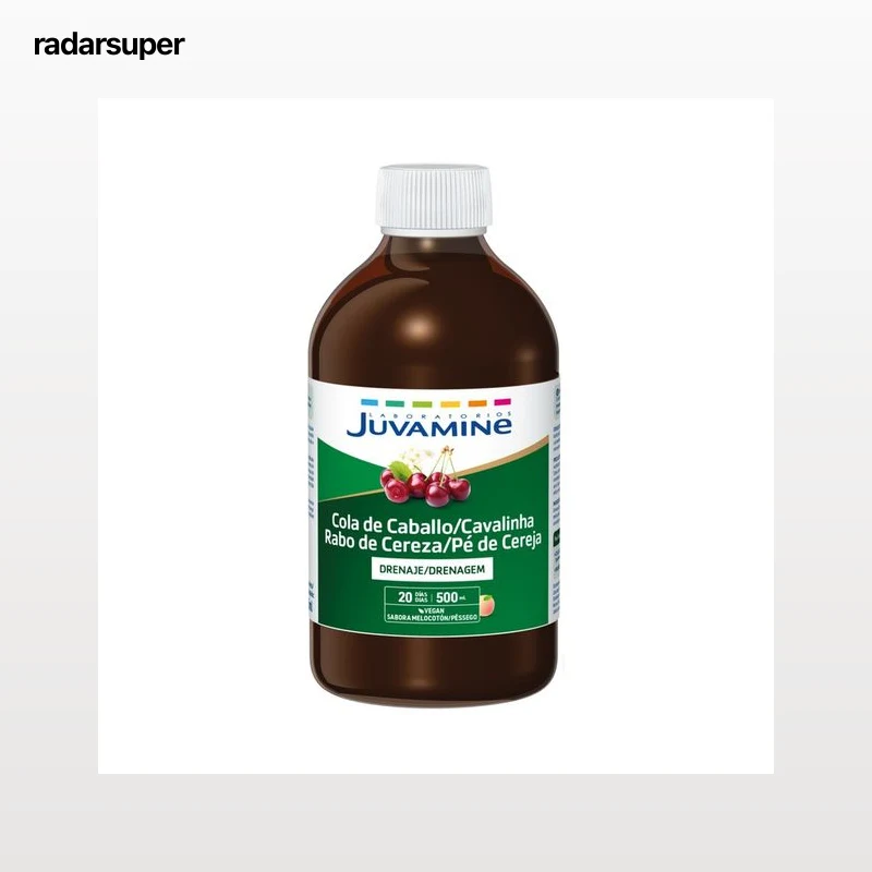 JUVAMINE Cola de caballo y rabo de cereza sabor melocotón 500 ml.