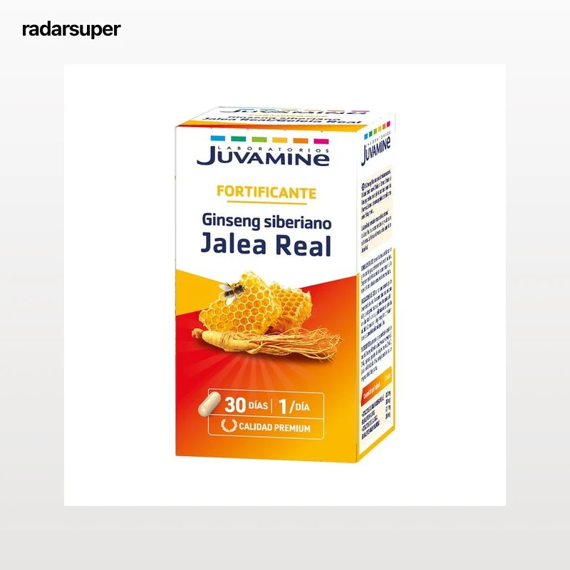 JUVAMINE Complemento nutricional a base de ginseng siberiano y jalea real  30 uds.
