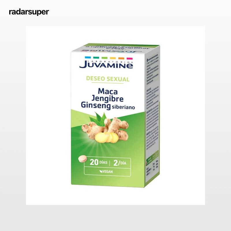 JUVAMINE Deseo sexual Maca, jengibre y ginseng siberiano 40 uds.