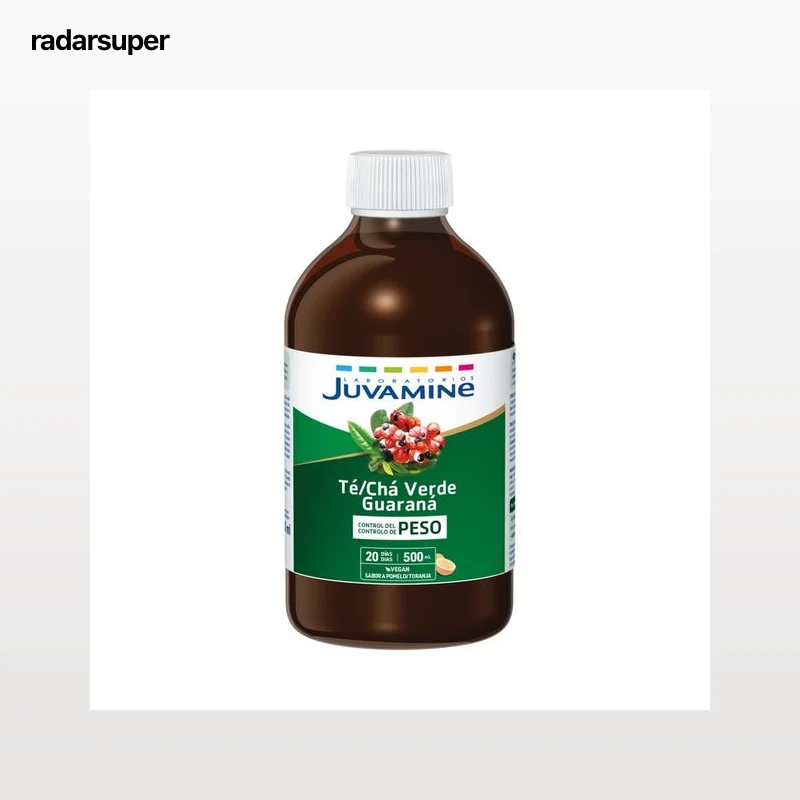 JUVAMINE Té verde y guaraná sabor a pomelo 500 ml.
