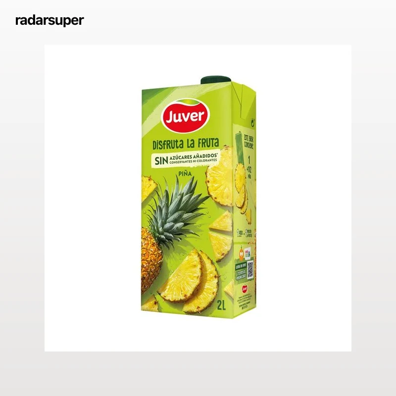 JUVER Brick néctar de piña sin azúcar añadido 2 l.