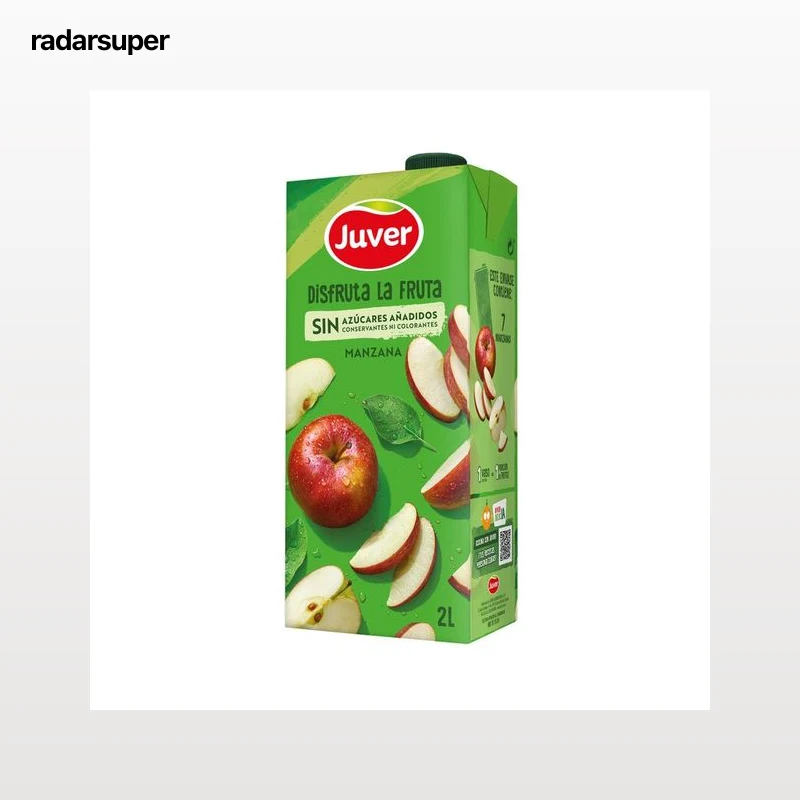 JUVER Néctar de manzana, sin azúcares añadidos 2 l.